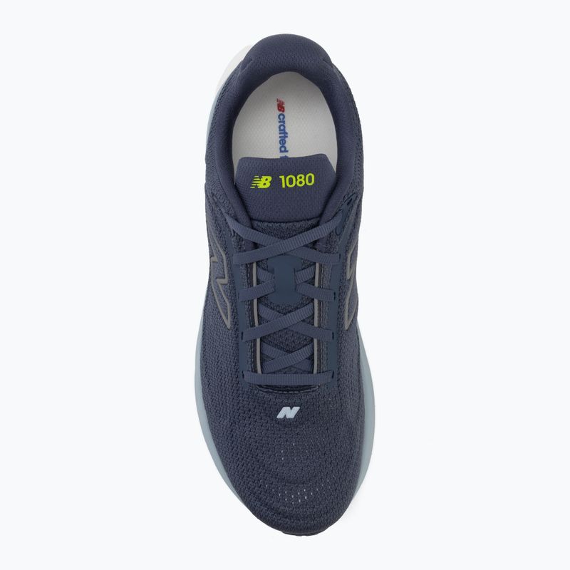 Men's running shoes New Balance 1080's V15 vintage indigo/alkaline green 5