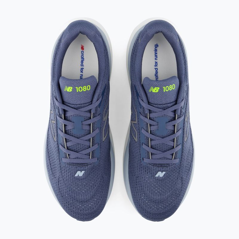 Men's running shoes New Balance 1080's V15 vintage indigo/alkaline green 4