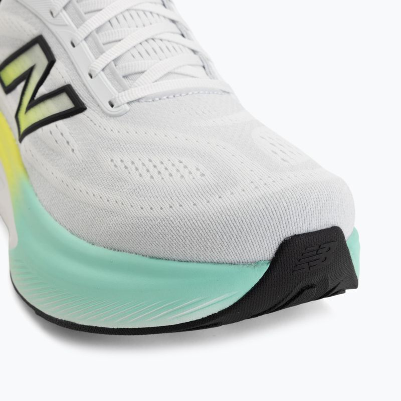 Men's running shoes New Balance Fresh Foam More V6 white/bright mint 7
