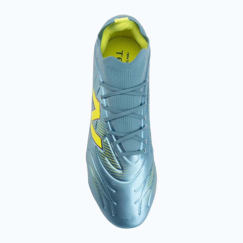 Football boots New Balance Tekela Team Low V5 FG metallic blue/alkaline green/team navy 5