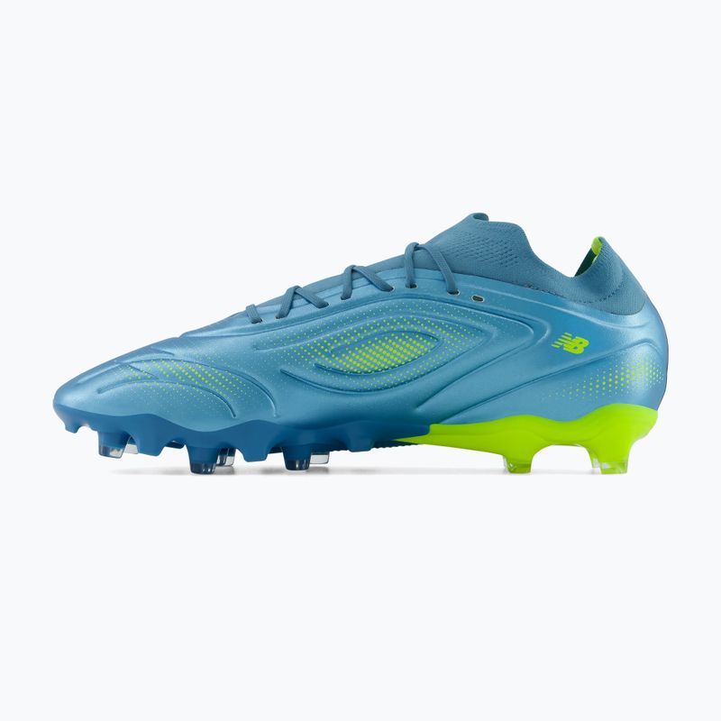 Football boots New Balance Tekela Team Low V5 FG metallic blue/alkaline green/team navy 3