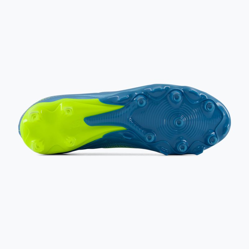 Football boots New Balance Tekela Team Low V5 FG metallic blue/alkaline green/team navy 4