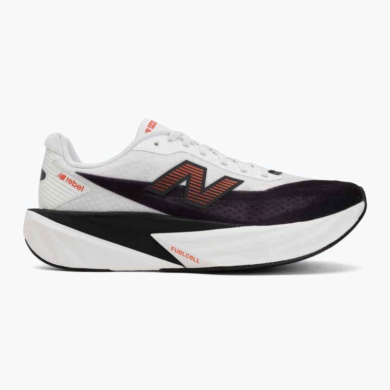 Men's running shoes New Balance FuelCell Rebel V5 white/neo flame 2