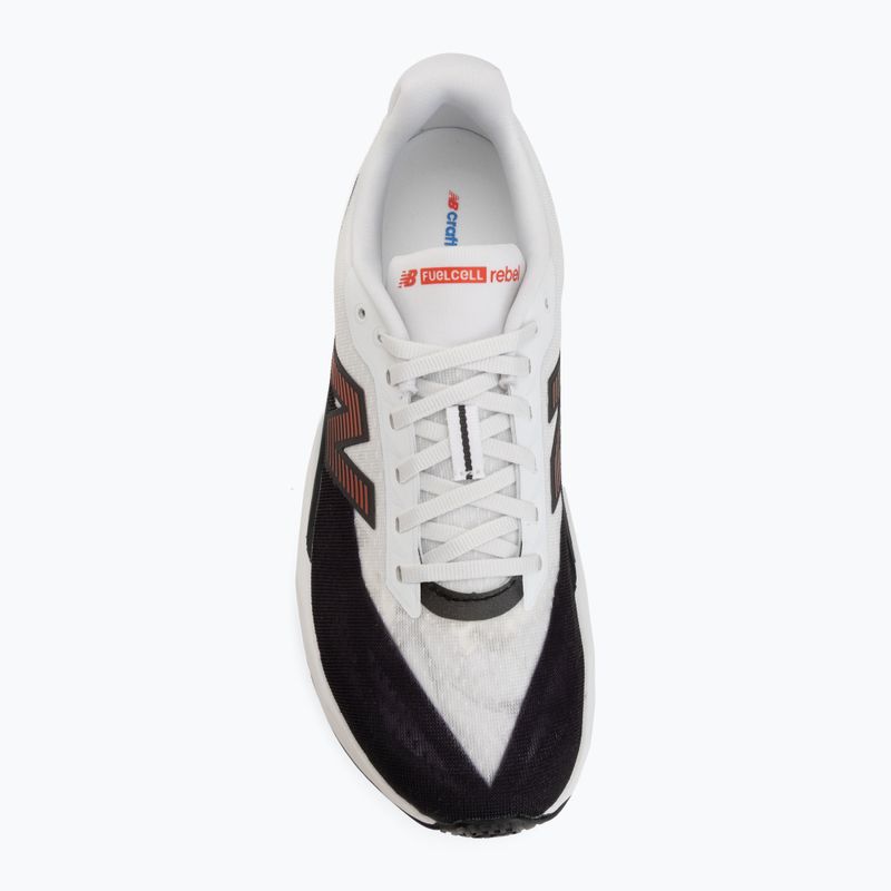 Men's running shoes New Balance FuelCell Rebel V5 white/neo flame 5