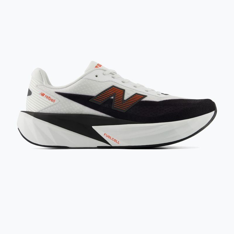 Men's running shoes New Balance FuelCell Rebel V5 white/neo flame 2
