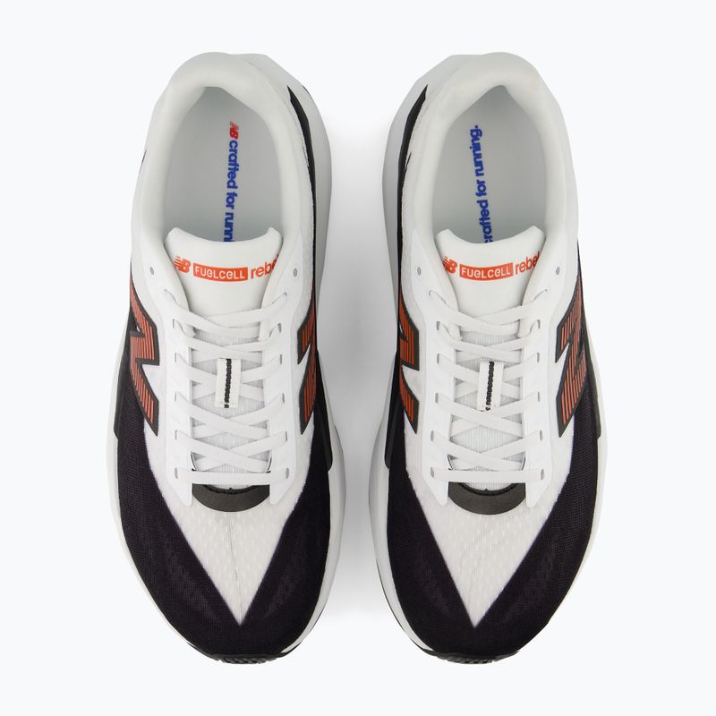 Men's running shoes New Balance FuelCell Rebel V5 white/neo flame 5