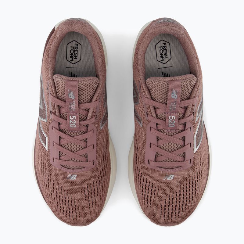 Women's running shoes New Balance Fresh Foam 520's V9 pebble/fast track/silver metallic 5