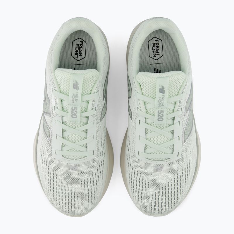 Women's running shoes New Balance Fresh Foam 520's V9 mint water/lone star grey/silver metallic 5