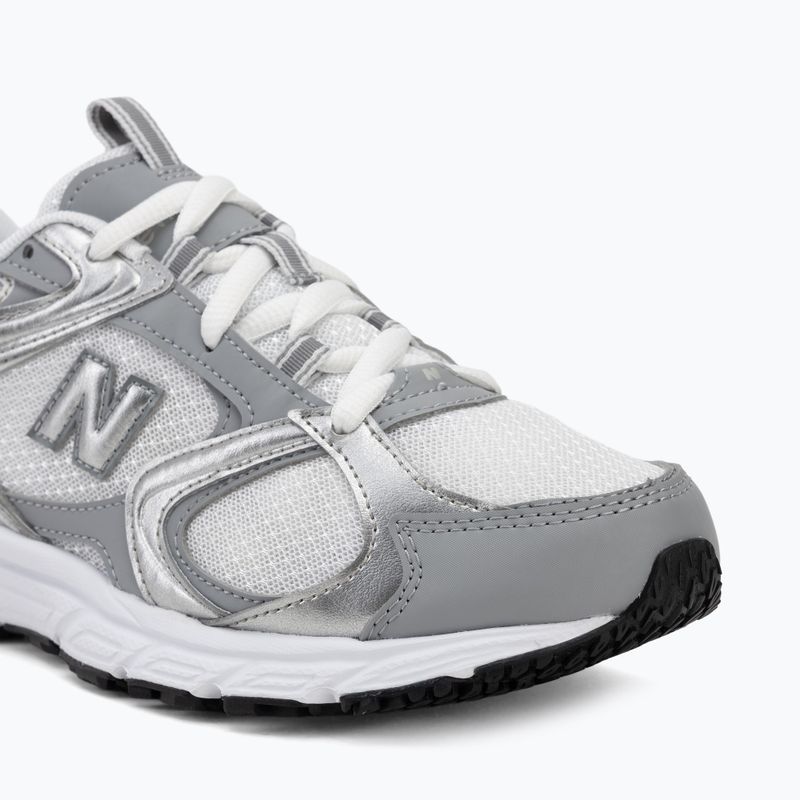 Shoes New Balance 408's V1 lone star grey/bayberry/silver metallic 7