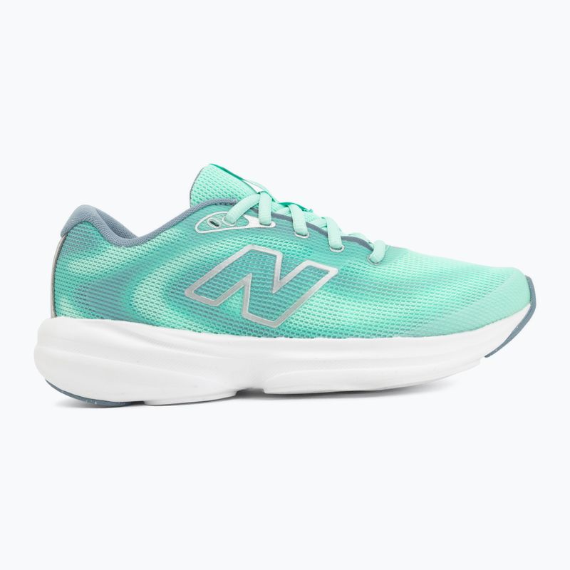 Women's running shoes New Balance 411's V4 bright mint/zinc blue/silver metallic 2
