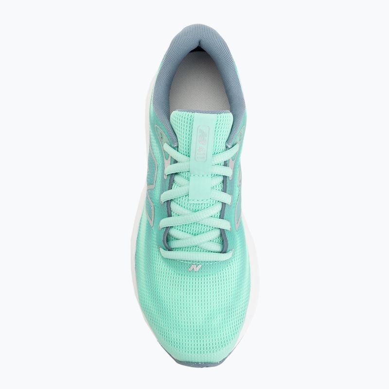 Women's running shoes New Balance 411's V4 bright mint/zinc blue/silver metallic 5