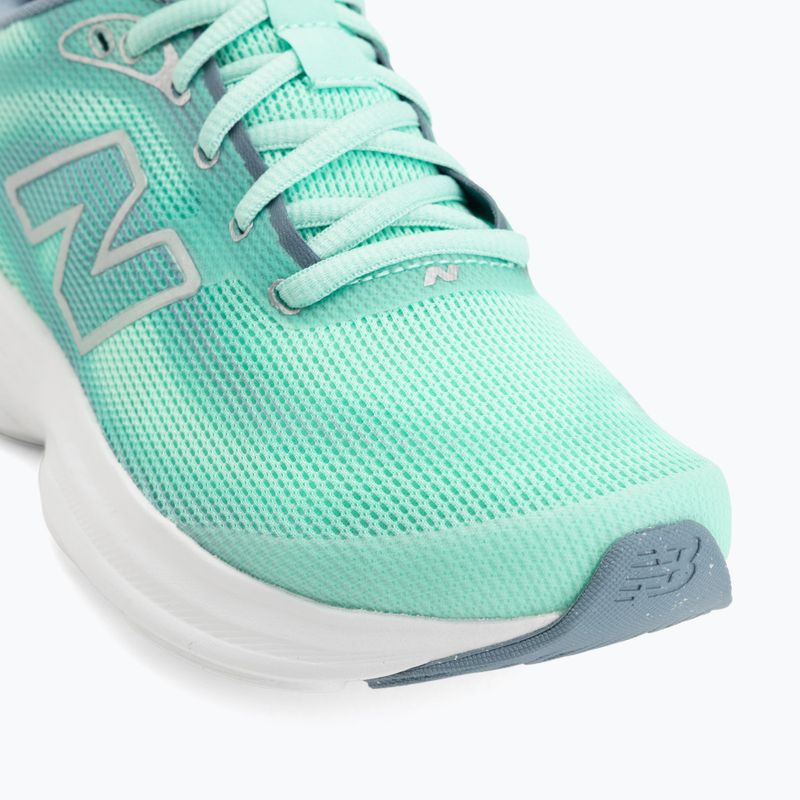 Women's running shoes New Balance 411's V4 bright mint/zinc blue/silver metallic 7