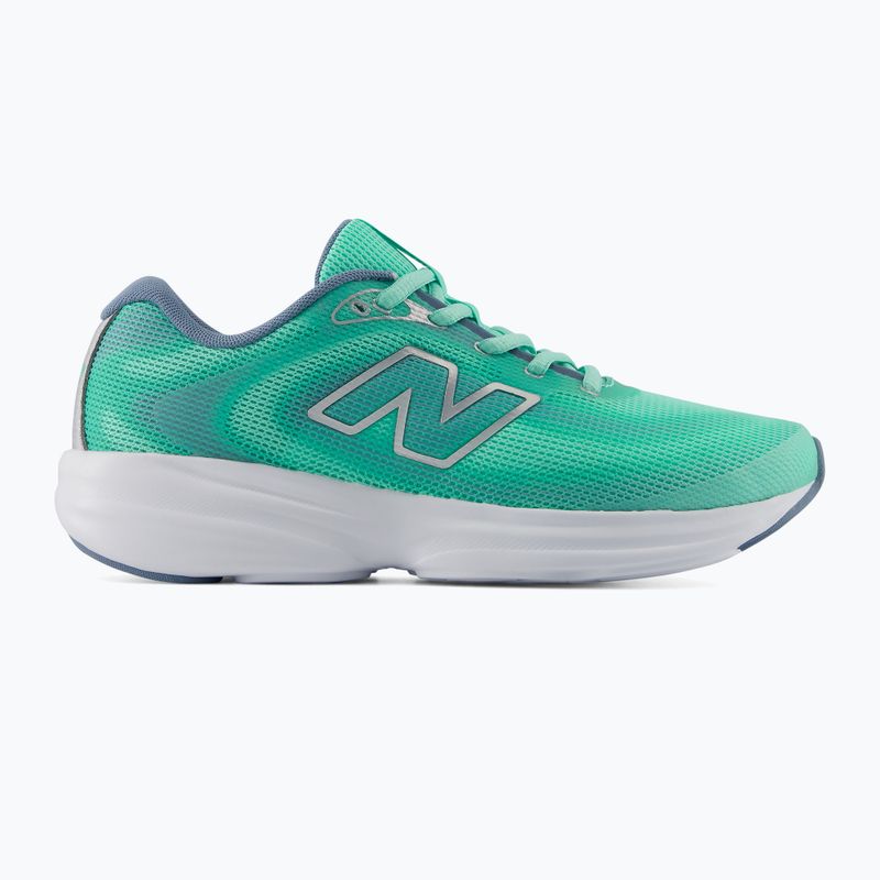 Women's running shoes New Balance 411's V4 bright mint/zinc blue/silver metallic 2