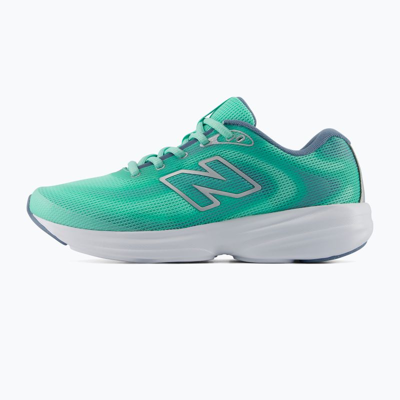 Women's running shoes New Balance 411's V4 bright mint/zinc blue/silver metallic 3