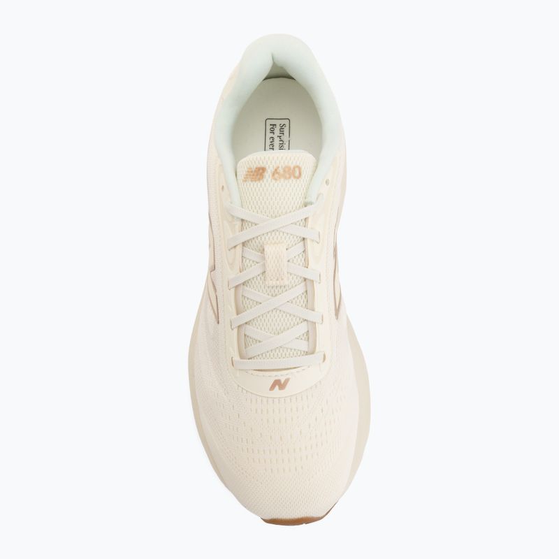 Women's running shoes New Balance Fresh Foam 680's V9 beige 5