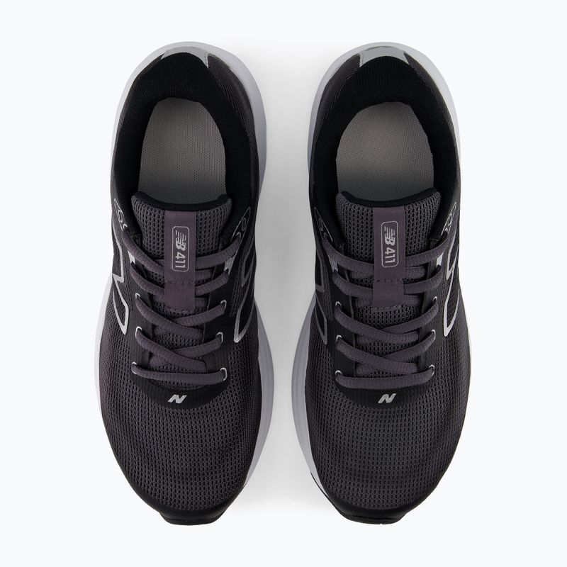 Women's running shoes New Balance 411's V4 black/magnet/silver metallic 5