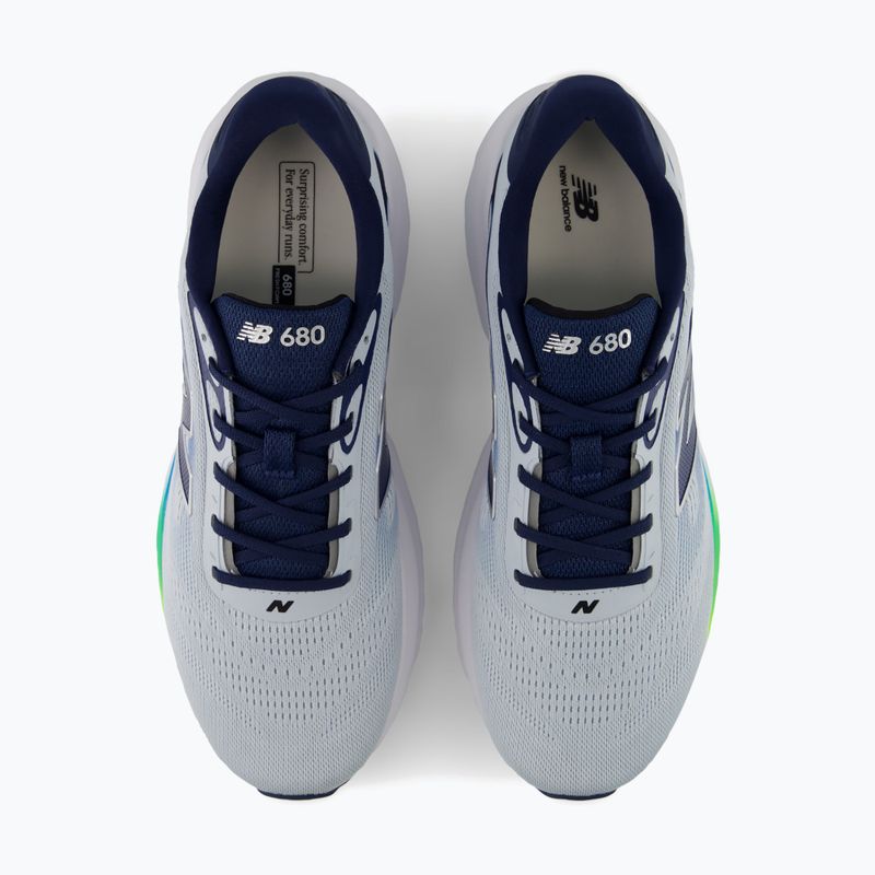 Men's running shoes New Balance Fresh Foam 680's V9 light zinc blue/altitude/alkaline green 4