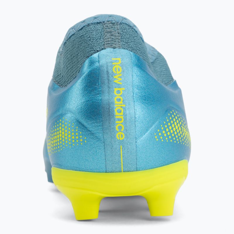 Children's football boots New Balance Tekela Team V5 FG metallic blue/alkaline green 6