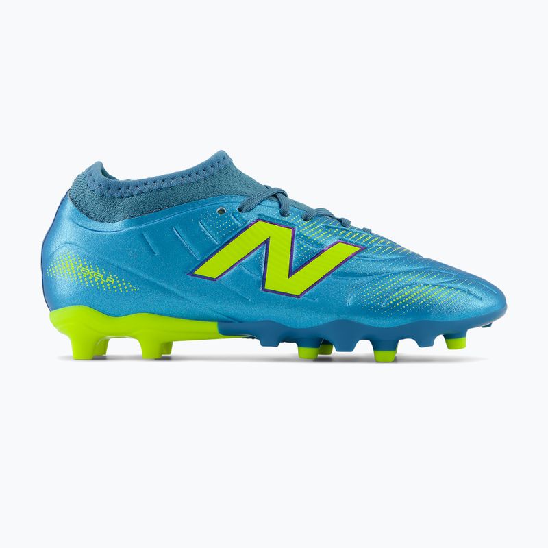 Children's football boots New Balance Tekela Team V5 FG metallic blue/alkaline green 2