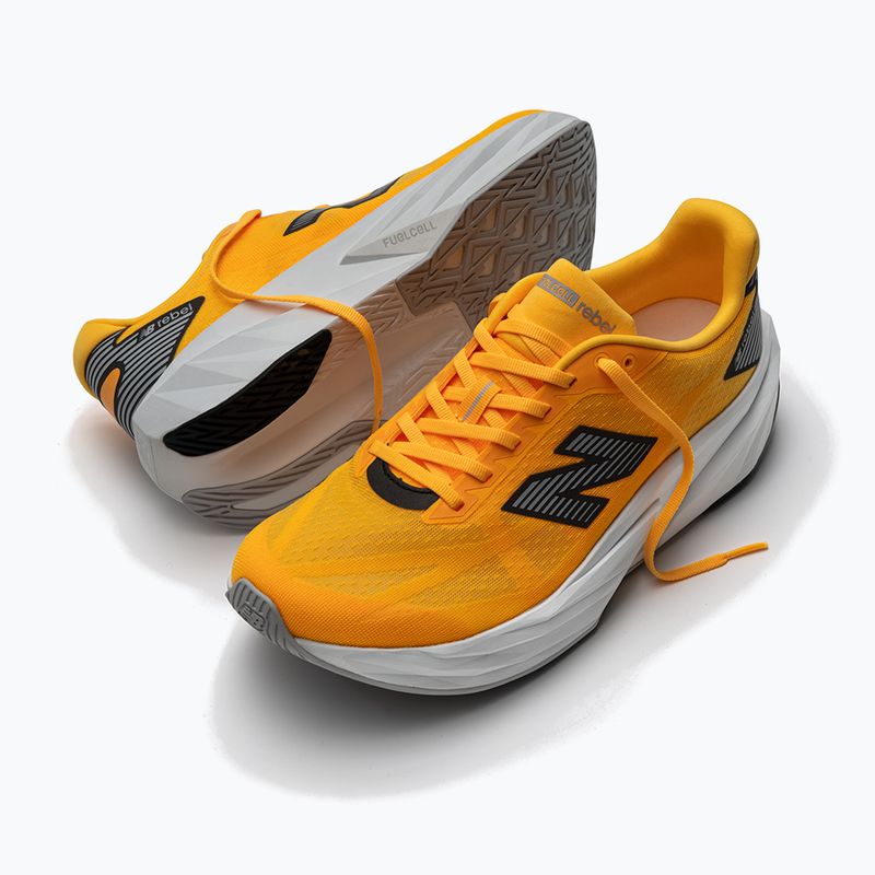 Men's running shoes New Balance FuelCell Rebel V5 satsuma orange/grey matter 2