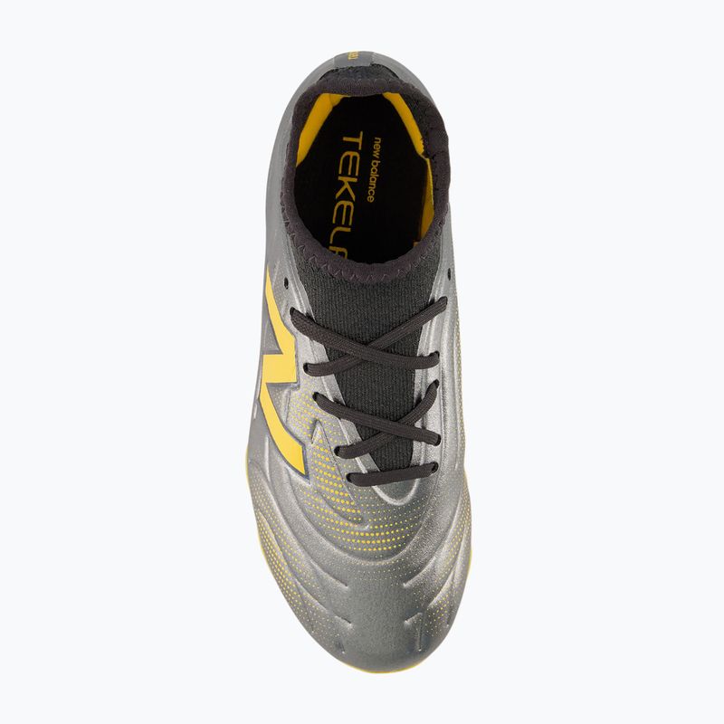 Children's football boots New Balance Tekela Team V5 FG harbor grey/black cement 4