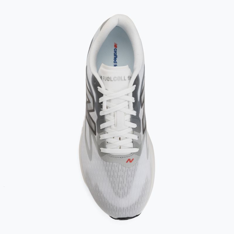 Men's running shoes New Balance FuelCell Flite-R V1 white/slate grey/neo flame 5