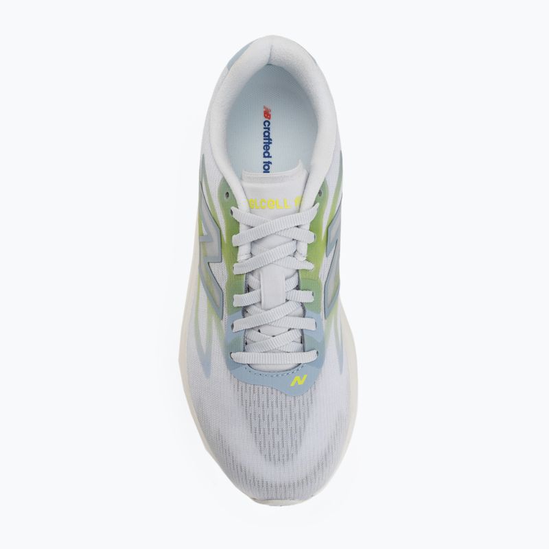 Women's running shoes New Balance Flite-R V1 fresh air/light arctic grey/alkaline green 5