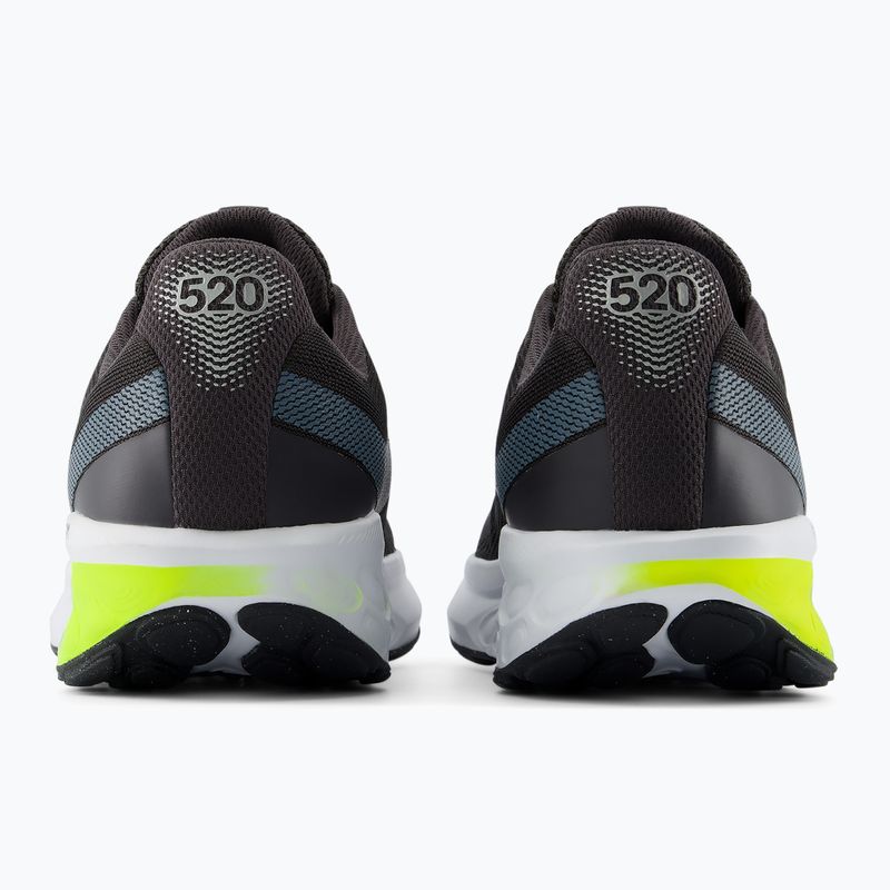 Men's running shoes New Balance Fresh Foam 520's V9 black/shadow blue/dark silver metallic 5