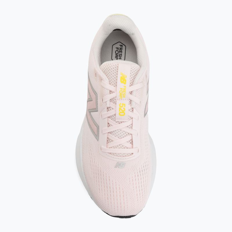 Women's running shoes New Balance Fresh Foam 520's V9 pink salt/pink granite/silver metallic 5