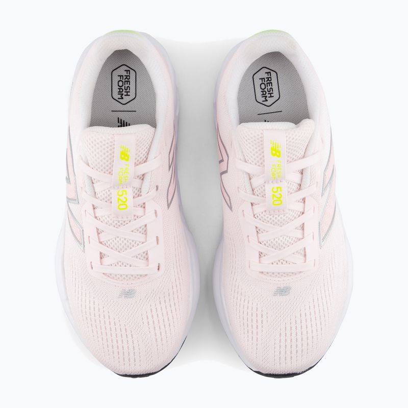 Women's running shoes New Balance Fresh Foam 520's V9 pink salt/pink granite/silver metallic 5