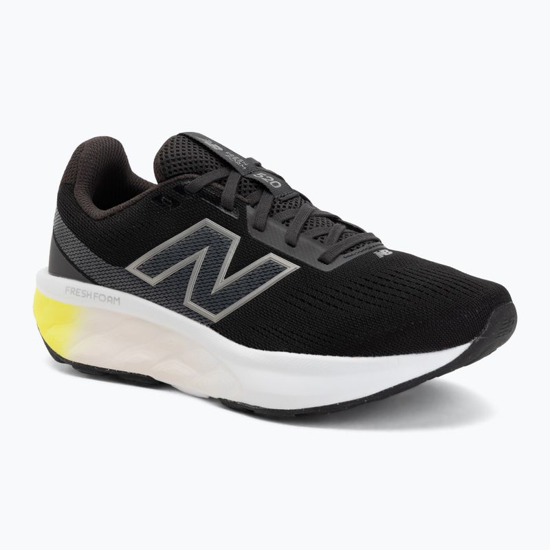 Women's running shoes New Balance Fresh Foam 520's V9 black cement/dark silver metallic/pink salt