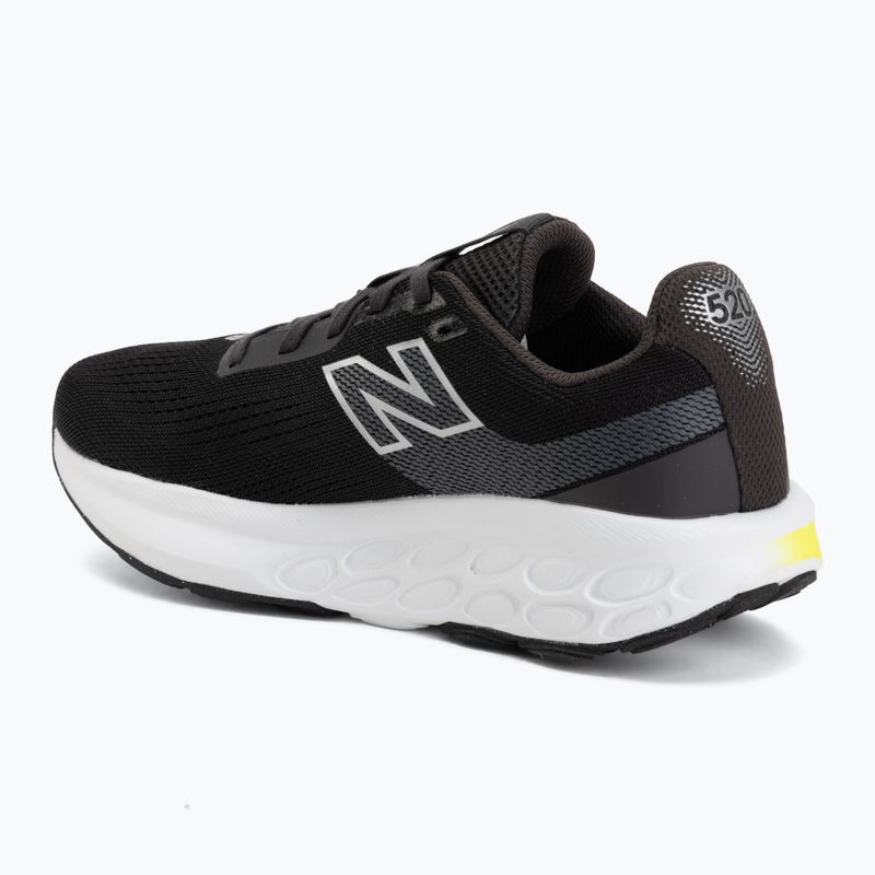 Women's running shoes New Balance Fresh Foam 520's V9 black cement/dark silver metallic/pink salt 3
