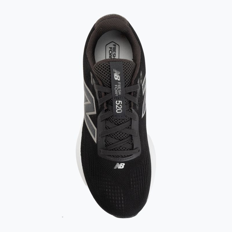 Women's running shoes New Balance Fresh Foam 520's V9 black cement/dark silver metallic/pink salt 5