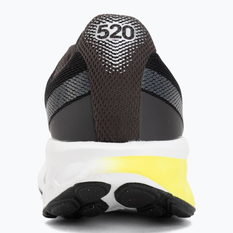 Women's running shoes New Balance Fresh Foam 520's V9 black cement/dark silver metallic/pink salt 6
