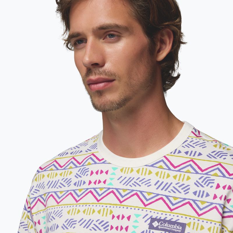 Men's T-shirt Columbia CSC Heavyweight Printed Tee sea salt/horizons 5