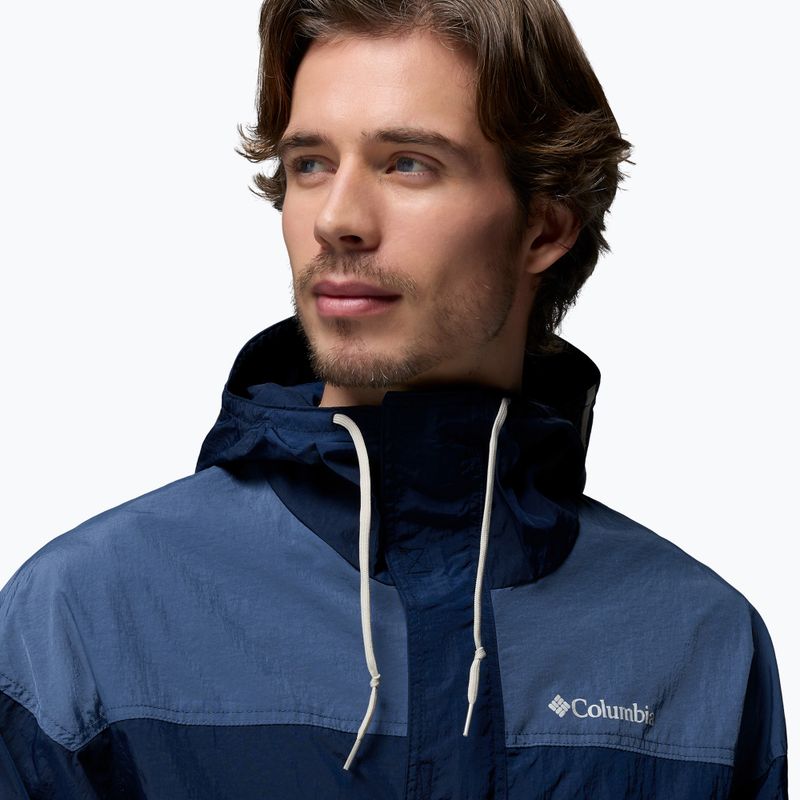 Men's softshell jacket Columbia Challenger II Windbreaker collegiate navy/dark mountain 6