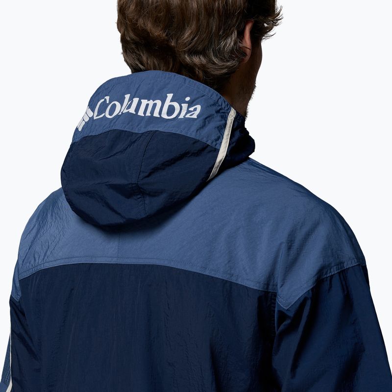 Men's softshell jacket Columbia Challenger II Windbreaker collegiate navy/dark mountain 7