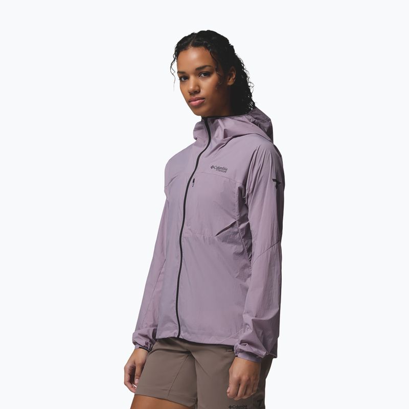 Women's wind jacket Columbia Khyex Pro Wind shale purple 4
