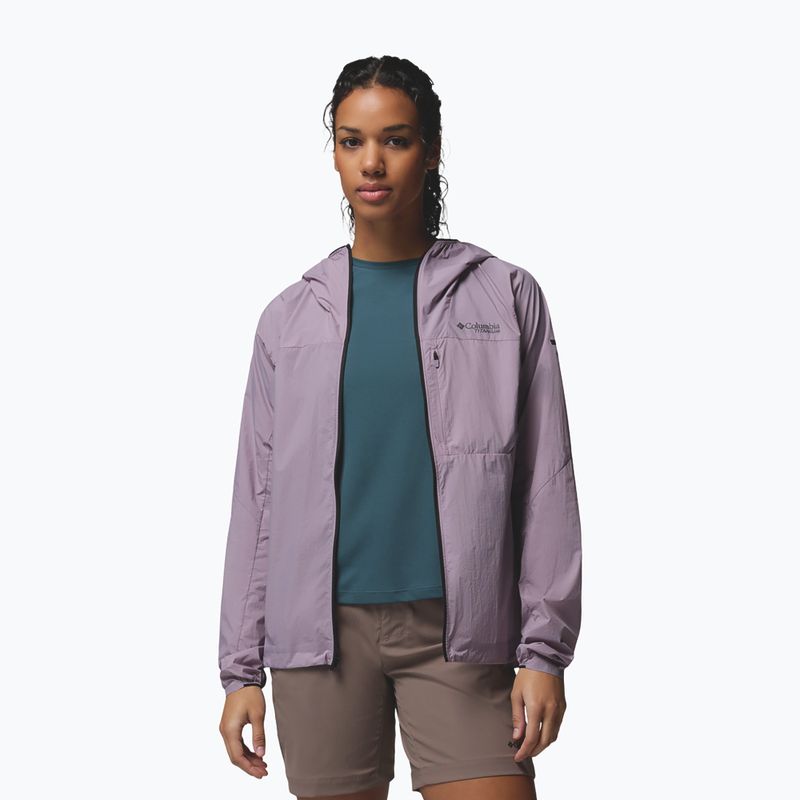 Women's wind jacket Columbia Khyex Pro Wind shale purple 5