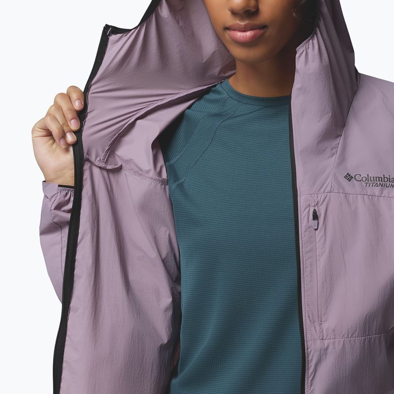 Women's wind jacket Columbia Khyex Pro Wind shale purple 9