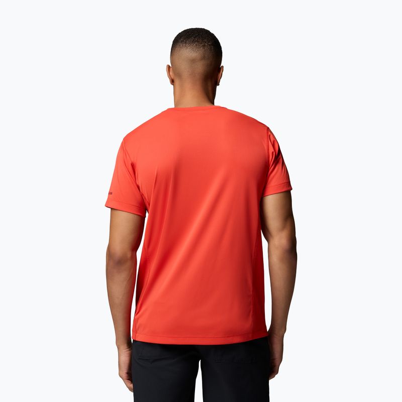 Men's T-shirt Columbia Zero Rules Light Graphic Crew super sonic/scripted peaks 3