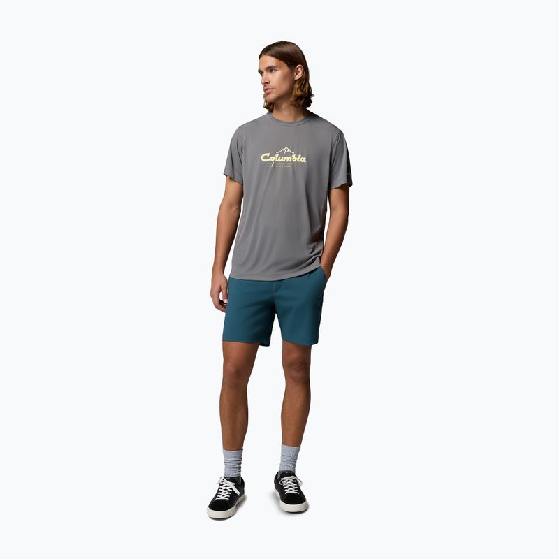 Men's T-shirt Columbia Zero Rules Light Graphic Crew city grey/scripted peaks 2