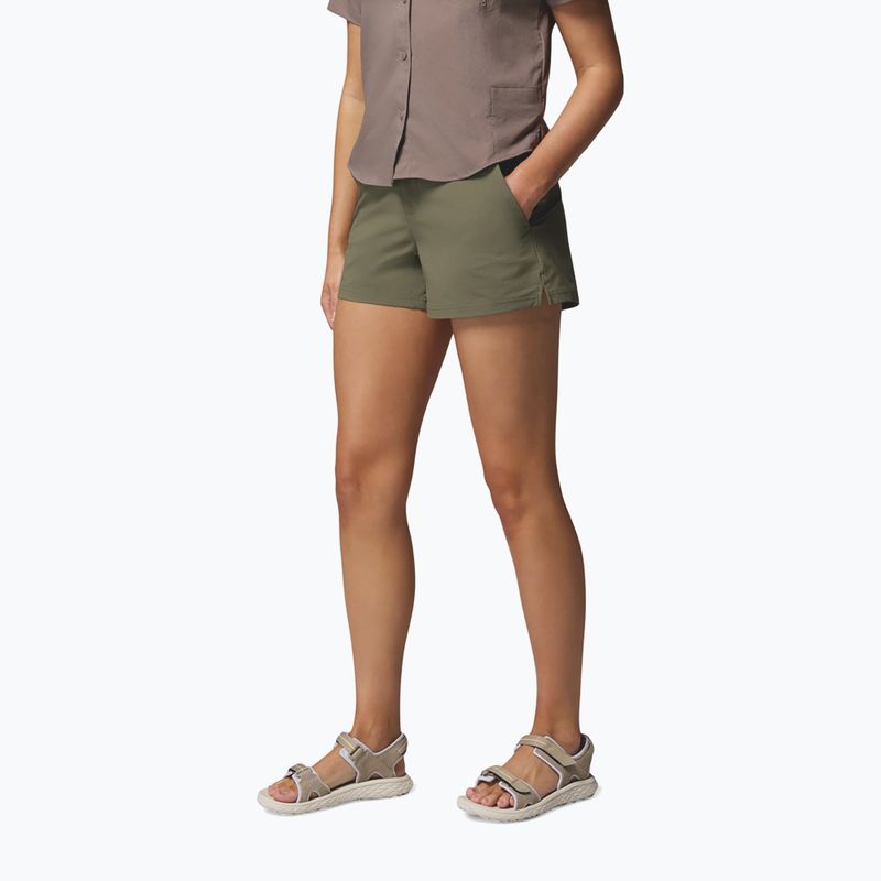 Women's trekking shorts Columbia Shale Ridge stone green 4