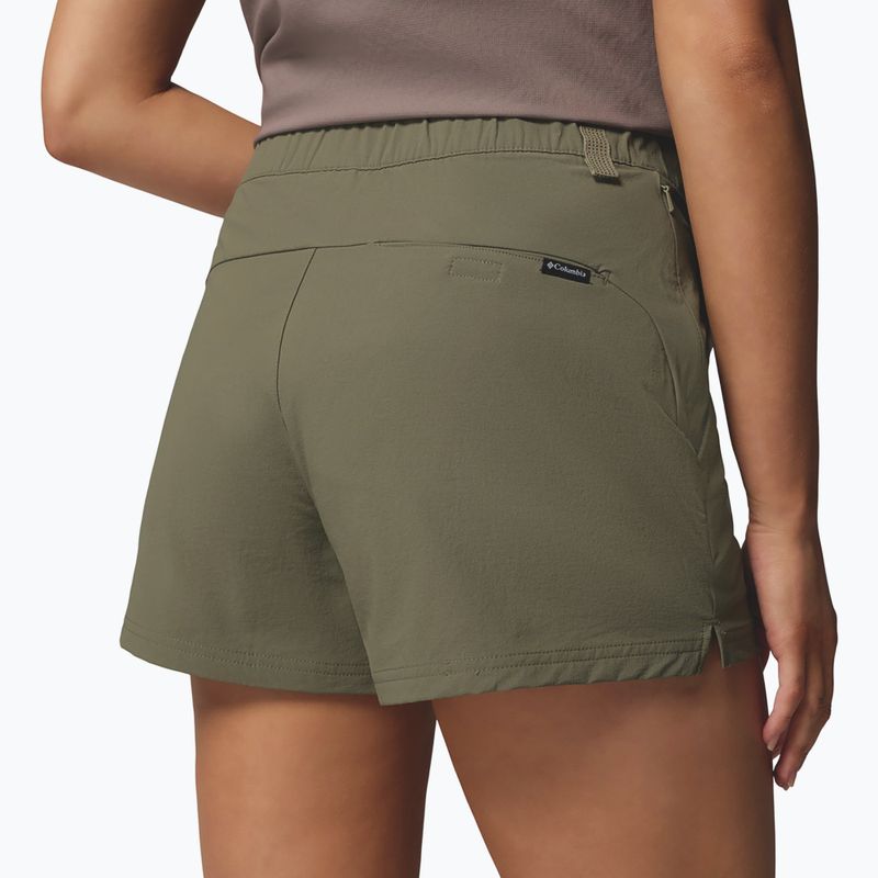 Women's trekking shorts Columbia Shale Ridge stone green 6
