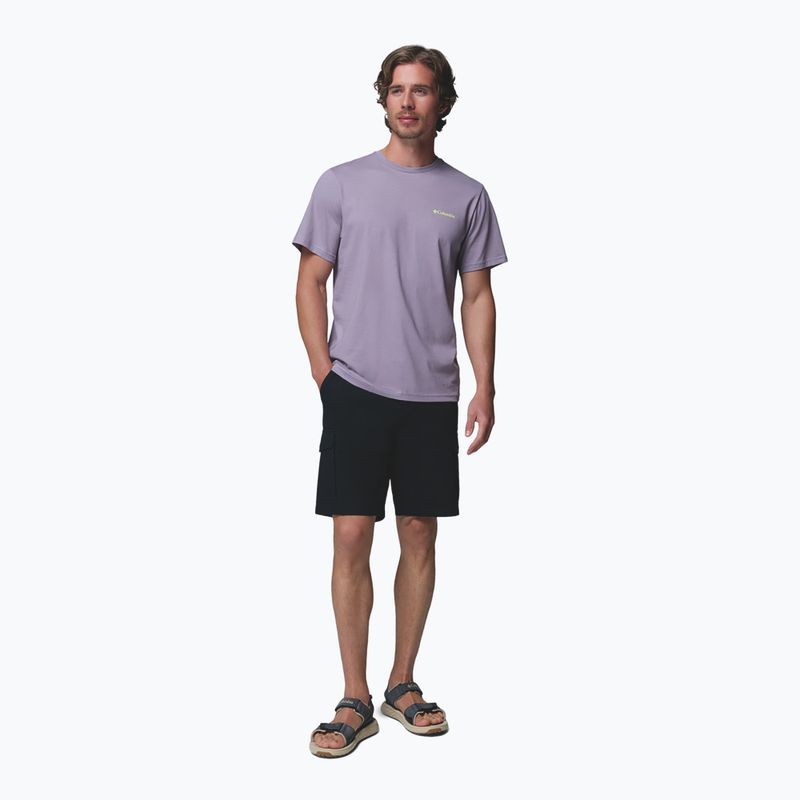 Men's T-shirt Columbia CSC Basic Logo Back Tee shale purple/linework c badge 3