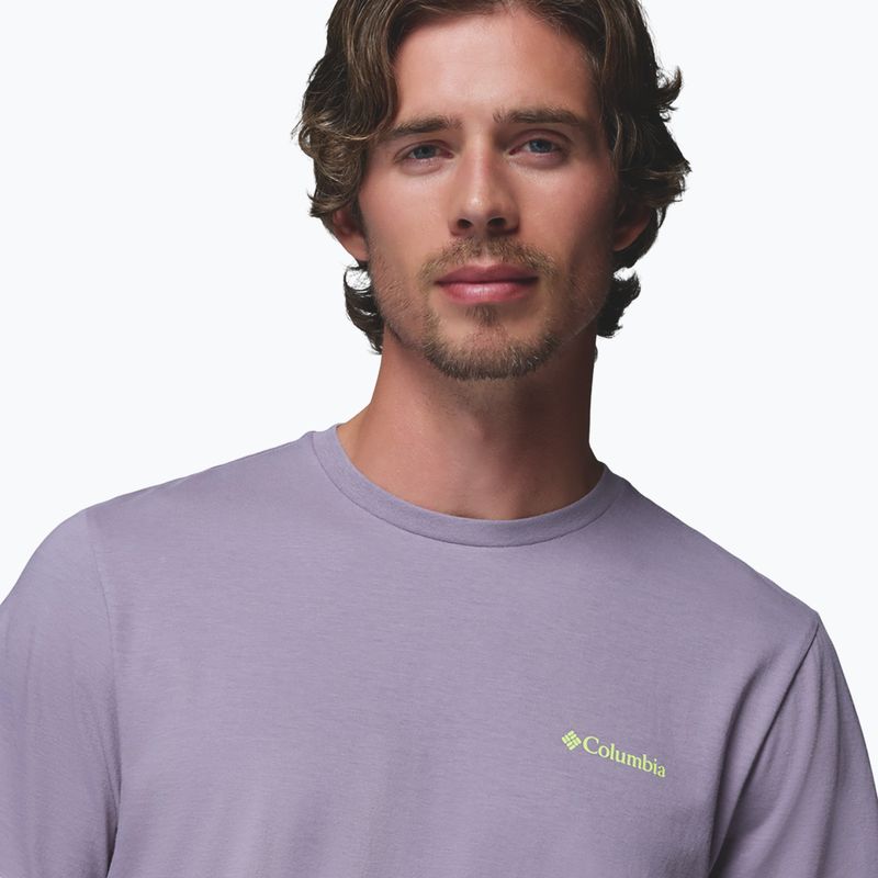 Men's T-shirt Columbia CSC Basic Logo Back Tee shale purple/linework c badge 4
