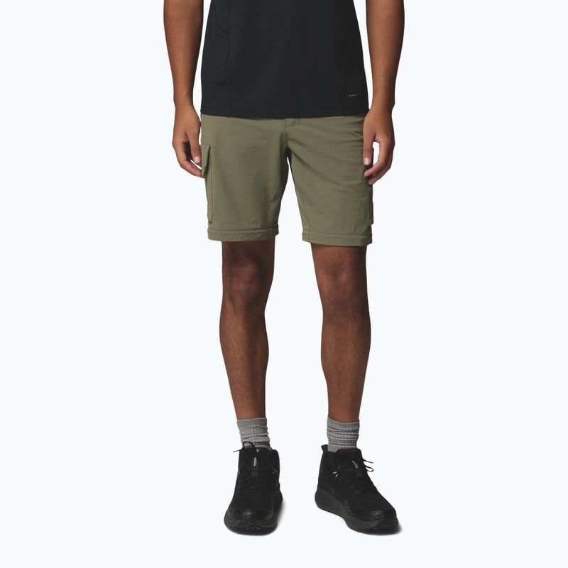 Men's trekking trousers Columbia Silver Ridge Elite Convertible stone green 5