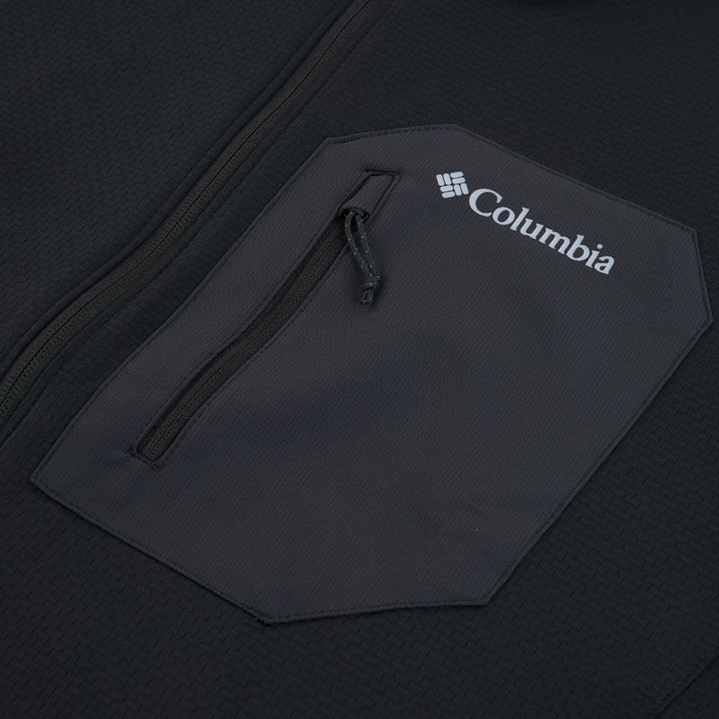 Men's trekking sweatshirt Columbia Tall Heights Hdd Grid Fleece Full Zip black 3