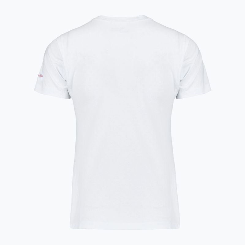 Women's T-shirt Columbia Ruby Springs Graphic Fitted white/brandrise 2
