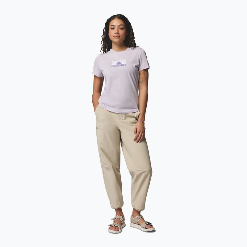 Women's T-shirt Columbia Ruby Springs Graphic Fitted lavender pearl/brandrise 2